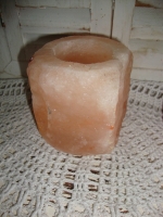 zoutsteen waxinelicht houder