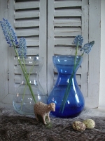brocante bloembol glas hyacintenglas