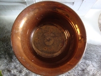 Antiek Copper Lustre spoelkom of kastkom