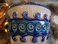 Italiaans blauw witte aardewerk bloempot