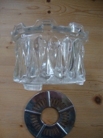 brocante glazen theelichtje