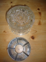 brocante glazen theelichtje