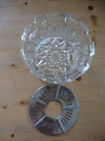 brocante glazen theelichtje