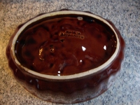 grote bruine puddingvorm retro