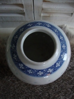 Wanyu rijstkorrel blauw witte gemberpot