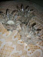 vintage Waxinelichthouders Lucca loodkristal