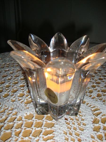 vintage Waxinelichthouders Lucca loodkristal