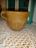 confit potje handgemaakt aardewerk pot met oren