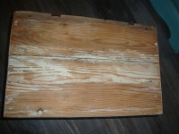 Brocante regaal houten rekje in originele verf