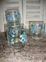 Arcopal Veronica waterglazen blauwe bloem