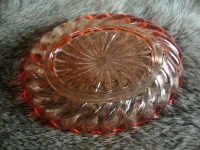 oud roze persglas zeep schaaltje