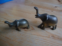 vintage koperen olifantjes klein