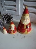 Babushka houten Kerstmannetjes