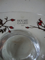 Holmegaard glazen kandelaar Deens