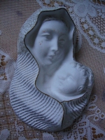 Vintage Maria en kind beeld