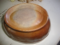 Oude gres aardewerk puddingvorm