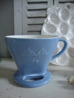 Vintage Melitta koffiefilter pastelblauw