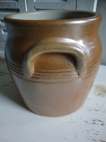 Oude Franse grespot pollepel pot