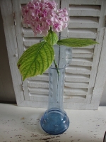 Hyacintenglas bollenvaas oud blauw glas