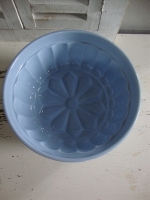 brocante puddingvorm pastel blauw