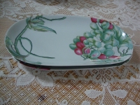 Limoges Franse schaaltjes met druivendecor