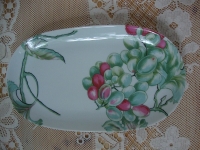 Limoges Franse schaaltjes met druivendecor