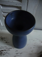 vintage kandelaar blauw keramiek