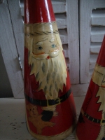 vintage houten Kerstmannen matroesjka