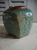 groen blauwe Chinese gemberpot