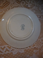 brocante Frans bord met vogeltjes