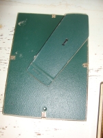 brocante fotolijstje met bol glas