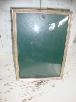 brocante fotolijstje met bol glas