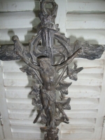 brocante Christus aan het kruis beeld