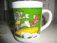 vintage Arcopal Tom en Jerry bekers