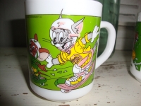 vintage Arcopal Tom en Jerry bekers