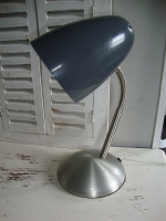 retro bureaulamp grijs metaal
