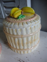brocante Barbotine voorraad potjes