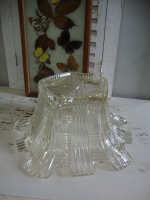 Vintage Sowerby glazen mand persglas