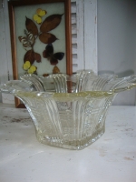 Vintage Sowerby glazen mand persglas
