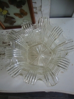Vintage Sowerby glazen mand persglas