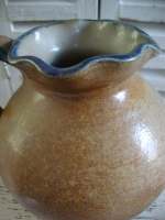 Oude brocante gres vaas schenkkan