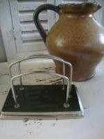 vintage chroom brievenhouder postrekje