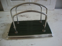 vintage chroom brievenhouder postrekje