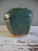 brocante groen gemberpotje