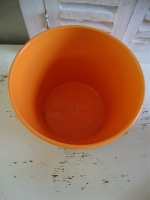 vintage Scheurich oranje bloempot