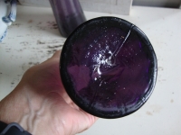 Hyacinten glas bollenglas vaasje paars