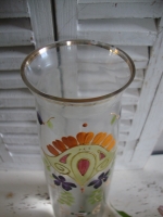 Art deco vaas met emaille verf