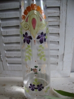 Art deco vaas met emaille verf