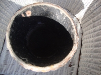 oude Chinese terracotta bloempot