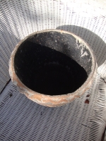 oude Chinese terracotta bloempot